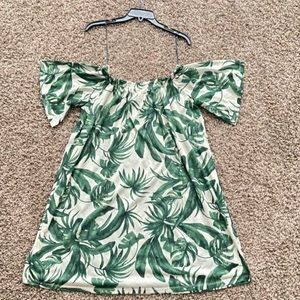 Boho Tan Plant Dress